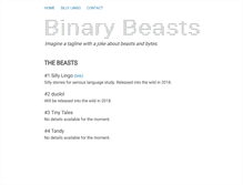 Tablet Screenshot of binarybeasts.com